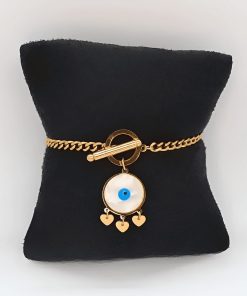 Alternative view of Göz Detaylı Gold Renk Bileklik
